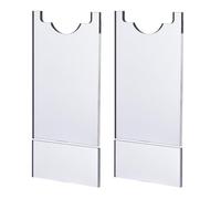 Espaciador de pared para sofá: protector acrílico transparente, bloqueador transparente que protege las paredes, evita riesgos de calor y mantiene un espacio seguro de salida | Práctico accesorio de