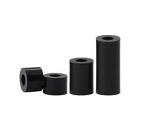 Espaciador de PCB sin rosca M2.5-M10 de arandela de separación hueca de nailon ABS negro