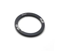 Espaciador de pedalier TAKEWELL Dub para instalación de pedalier SRAM Dub, Aluminio, Negro, 1 Pieza, Ancho: 2 mm. El Espaciador de aleación de Aluminio reemplaza al Espaciador de plástico.