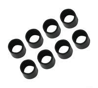 Espaciador de rodamientos, espaciadores de acero de 10 mm para ruedas de monopatín, scooter y patines en línea, 8 mm ID Fit 608 rodamientos, negro o plateado, 4/8 piezas (negro 8 piezas)