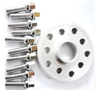 espaciador de rueda Compatible con VW Para Beetle Para Golf 2010 2011 2012 2013 2014 2 pernos PCD 5x100 CB 57,1 mm, espaciadores de rueda centrados en de 14 x 1,5(Silver)