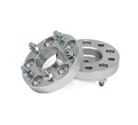 Espaciador de rueda de coche 2 piezas 15/20/25/30mm 5x100 56,1mm adaptador espaciador de rueda 5 terminales para Toyota 86(35mm Silver Spacers)