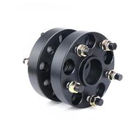 Espaciador de rueda de coche 2 piezas espaciadores de rueda adaptadores conversión para PCD 5x100 a 5x112 5x108 5x114,3 5x120 5x130(2PCS 35mm Black)