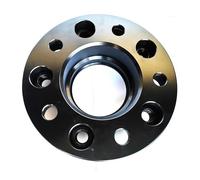 Espaciador de rueda de coche 2uds 5x130 CB 71,6 M14x1.5 buje para espaciador de rueda forjado negro centrado para Porsche para placa brida(2pcs 20mm)