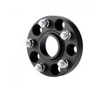 Espaciador de rueda de coche Adaptador espaciador de rueda 1 pieza para BMW E60 E90 para Land Rover para Mini aleación aluminio forjado(Athletic Black 20mm)