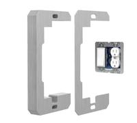Espaciador de salida de placa de pared de metal, montaje empotrado | Espaciador de placa de pared para toma de corriente, diseño de ajuste empotrado resistente, fija el nivel de receptáculo
