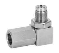 Espaciador de sensor de oxígeno trasero para catalizador de escape M18x1.5 adaptador Lambda O2 de 90 grados solución para luz de control del motor CEL Sonda Lambda O2