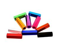 Espaciador de separación hexagonal de aleación de aluminio M4 M5 M6, tuerca de tornillo hexagonal, manguito roscado hembra, pilares de columna hexagonales de doble paso(Silver,M6x20x10(5pcs))