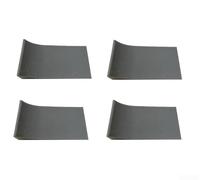 Espaciador de silicona flexible para cubos de basura que mantiene la posición durante el uso, se adapta a contenedores de residuos redondos y cuadrados (paquete de 4)