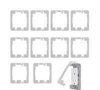 Espaciador eléctrico | 10 piezas de acero inoxidable cubierta de reparación - enchufes eléctricos espaciadores - para construcción, comercio, industria, renovación de viviendas, lugar de trabajo