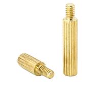 Espaciador moleteado redondo de latón macho-hembra for circuito de placa base(18mm 50pcs)