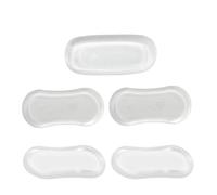 Espaciador para asiento de inodoro para bidé, amortiguador general transparente, almohadilla adhesiva fuerte, 5 protectores de silicona para familias, escuelas y hospitales, reduce el ruido y