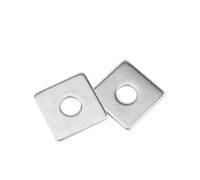 Espaciador redondo de aleación de aluminio, arandelas planas de acero inoxidable, arandela plana de acero inoxidable 304, junta cuadrada gruesa