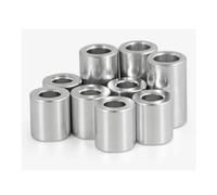 Espaciador redondo de aleación de aluminio, arandelas planas de acero inoxidable, espaciador de buje sin rosca, anillos de junta planos de aluminio, arandelas de sujeción