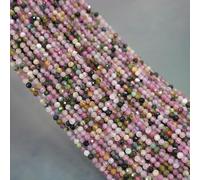 Espaciador redondo de piedra facetada for la creación joyas: pulseras y collares DIY(3mm about 120pcs)