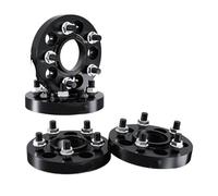 Espaciador rueda coche 2/4 piezas 5x114,3 70,5 M14x1,5 1/2" placa brida para Ford T6-7075 espaciadores rueda adaptador cubo ensanchado aluminio(4pcs 25mm M14X1.5)