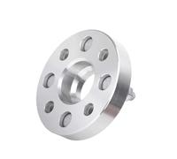 Espaciador rueda coche Adaptador espaciador rueda aluminio coche 2 piezas PCD 4x100 ID=OD=56,1mm brida 15/20/25/30/35/40/45mm para Fit 4 espárragos(2PCS 45mm Silver)