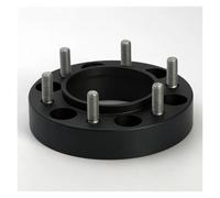 Espaciador Rueda Universales De 2 Piezas De 15/20/25/30/35/40 Mm Para PCD 6x114.3 A 6x139.7 6x135 6x130 Adaptadores De Conversión De Espaciadores De Rueda(2PCS 25mm Black)