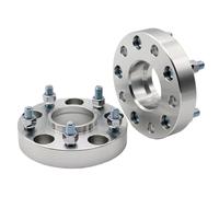 Espaciador Ruedas Automóviles Universal Para Lexus 2Piezas 15/20/25/30/mm PCD 5x114.3 CB 60.1mm Adaptador De Separadores De Rueda Para 5 Lugs(2Piece 40mm Silver)