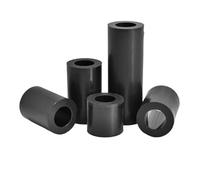 Espaciadores ABS negros, arandelas de columna de aislamiento hueco, tablero PCB, separador M3-M12, instalación de TV, pilares de tornillo espaciado, 80-1000 Uds.(28mm (150pcs),M3.2 (OD7))