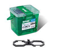Espaciadores Air, de Spax, para una mejor ventilación, en caja de asa, Negro, 5009422564009