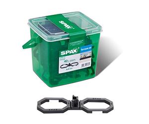 Espaciadores Air, de Spax, para una mejor ventilación, en caja de asa, Negro, 5009422564009