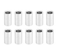 Espaciadores de Aleación de Aluminio 10 Piezas, Soportes Redondos Sin Rosca, Diámetro Exterior 6 mm - Alta Resistencia, Ligero y Duradero, Ideal para Montaje y Soporte Estructura (Longitud 10mm)