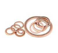 Espaciadores de arandela metal acero inoxidable, junta cobre, plana for reloj marino, M5M6M8M10M12, tornillo(M30*38 * 1.5 [12pcs])