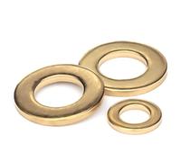 Espaciadores de arandelas metal acero inoxidable, arandela plana, latón puro, M3, cobre M4, grueso(M4*9 * 0.5 [600pcs])