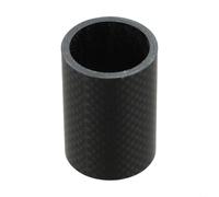 Espaciadores de auriculares de bicicleta de fibra de carbono para tallos de 1-1/8 pulgadas, arandelas ligeras de varios tamaños con borde liso para ciclismo de carretera (50 mm)