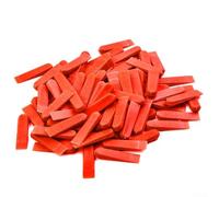 Espaciadores de azulejos de plástico reutilizables, juego de 100 clips de nivelación para instalación de azulejos de pared y suelo, herramientas de posicionamiento de cuñas de PE