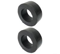 Espaciadores de barra guía de barra hechos de goma, se adapta a varillas de 30 mm de diámetro, evita que se golpee durante los levantamientos, negro, paquete de 4 (2 unidades)