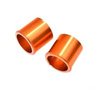 Espaciadores de eje de rueda delantera y trasera, aleación de aluminio CNC para Surron para UltraBee Dirt Bike, juego de piezas de repuesto (naranja)