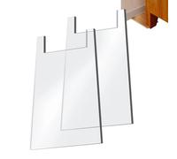 Espaciadores de pared de acrílico transparente de 2 piezas - Parachoques de seguridad para muebles y sofás | Protege las paredes, crea espacio para enchufes, evita el calor | Adecuado para