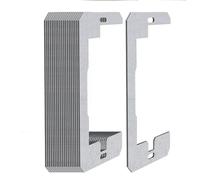 Espaciadores de placa de pared de metal galvanizado para enchufes eléctricos y cajas de interruptores, 4.2 x 2.2 pulgadas, paquete de 10 o 20 unidades, resistente al óxido, fijación de nivelación para