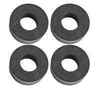 Espaciadores de placa de peso, paquete de 4 para barras guía de barras, arandelas de goma para 26 mm de diámetro, accesorios de equipo de fitness que absorben los golpes, color negro