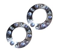 espaciadores de rueda Compatible Con Toyota Para 4Runner Para Tacoma 2005-2024 25MM Espaciadores De Rueda Automáticos Pernos De Orejeta Espárrago 2 Piezas(Silver)