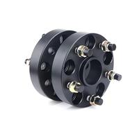 espaciadores de ruedas 2 piezas 15/20/25/30mm espaciadores de rueda adaptadores conversión para PCD 5x114,3 a 5x100 5x108 5x112 5x120(2PCS 25mm Black)