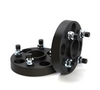 Espaciadores de ruedas Adaptador espaciador de rueda para Ford, para Fiesta, para Focus, 20/25/30/40mm PCD 4x108 CB 63,4mm, 2 piezas(2PCS 15mm Black)