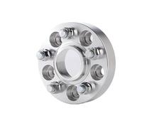 Espaciadores de ruedas centrados en el cubo Adaptador espaciador de rueda PCD 5x114,3 CB 64,1mm para Tesla, modelo Y 2022, accesorios(Silver spacer 25mm)