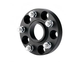 Espaciadores de ruedas Para Jaguar para XJ espaciadores de rueda adaptador cubo aluminio forjado negro 1 pieza(1PC Black 30mm)