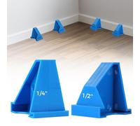 Espaciadores de suelo laminado 2 en 1 - 40 herramientas para huecos de suelo con opciones de 1/4 pulgadas y 1/2 pulgadas para tablones de vinilo, madera, subsuelos