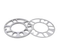 Espaciadores rueda Espaciador Llanta Aleación Aluminio, 3mm, 5mm, 6mm, 8mm, 10mm, Junta Ruedas, Neumáticos 4x100, 4x114,3, 5x100, 5x108, 5x114, 1 Par espaciadores llantas vehículos(5mm)