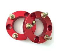 Espaciadores Rueda Kit Elevación Delantera 25 Mm Color Rojo para Nissan para Navara Espaciador Amortiguador 1 Pulgada Repuestos Coche 1 Par Espaciadores Rueda Separadores