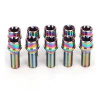 Espaciadores Rueda Para 28 Mm De Largo Perno De Rueda Cónico 14 * 1,25/14 * 1,5/12 * 1,5 Titanio Forjado(20pcs 35mm Silver,M12x1.25)