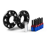 Espaciadores Rueda Piezas 2 espaciadores de rueda centrados en el cubo 20 mm, 5 x 120, paso rosca 72,56, M12 1, con pernos orejeta para E36, E82 y E88