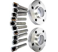 Espaciadores Ruedas 2 Uds 30mm Espaciador Rueda Para Cubo Coche Adaptador Forjado Centrado 5X120 72,6 12x1,5 Compatible Con E46 E90 E91 E92 E93 E60 E61 F07 F10 E24(Silver)