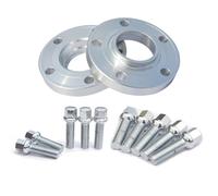 Espaciadores Ruedas Coche 2 Uds 20MM Espaciador Rueda Adaptador Placa Cuñas Centradas En Para Cubo De Coche PCD 5x112 66,6 14X1,5 Compatible Con Benz Para W219 E250 Silver)