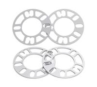 Espaciadores Ruedas Coche Junta universal para neumático automóvil, placa adaptadora, 1 juego = 4 piezas para cubo rueda con brida aleación aluminio 4-5 orificios 6