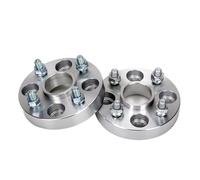 espaciadores Ruedas Coche Para Ford Para Fiesta ST Para Focus Para Ecosport M12XP1.5 2 Piezas 20/25/30/40mm PCD 4x108 CB 63,4mm Adaptador Espaciador Rueda Espaciadores Rueda(2pieces 20mm Silver)